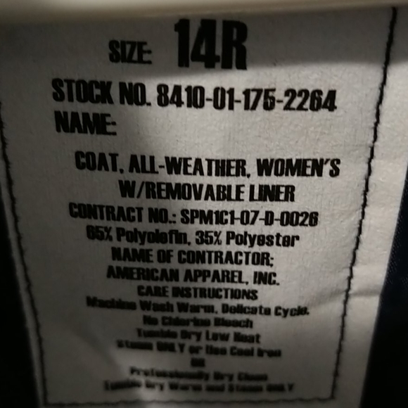 DSCP Defender Collection Women's Military Trench Coat in Navy - Picture 4 of 8